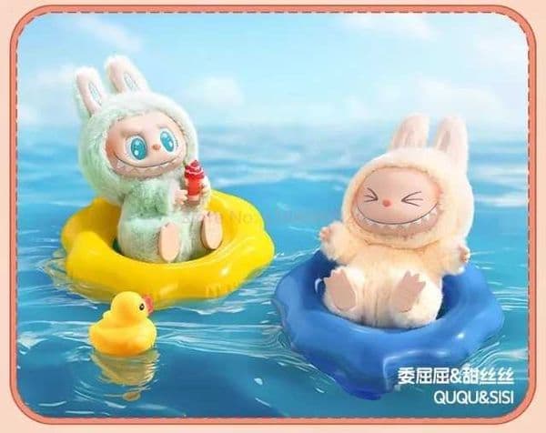 Labubu Keychain Figure - Cute Enamel Anime Model Doll Have a Seat Series Bag Pendant Gift Toy Genuine Collectible Monster X250606