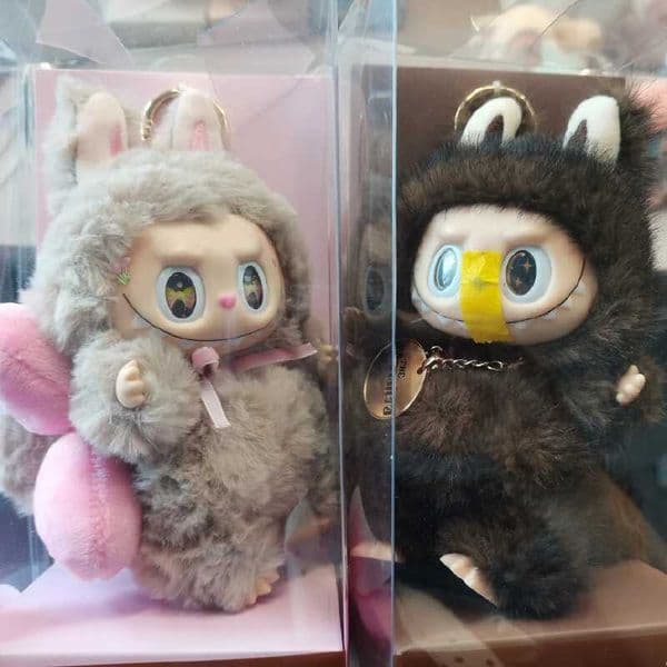 2026 New Labubu Zimomo Version The Monster Macaroon Blind Box Mokoko Vinyl Face Series Keychain Bag Pendant Collectible Girlfriend Gift X250