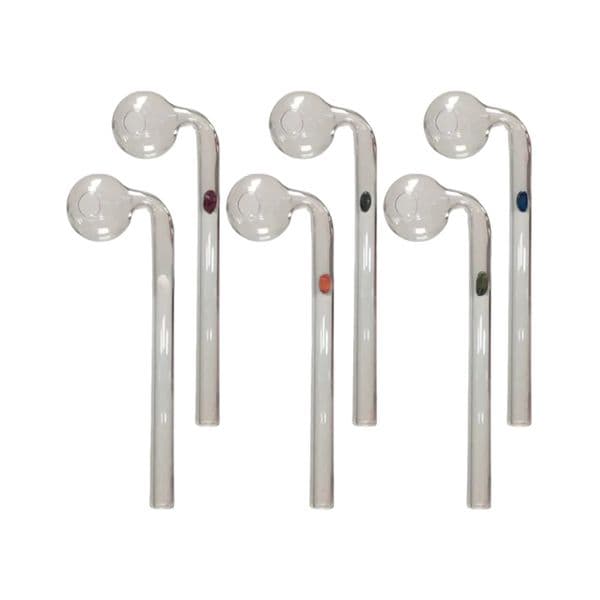 Badboneglass Pyrex Glass Oil Burner Pipe SP 120mm 140mm 160mm Curved Bent Hand Tube Water Smoking Pipe