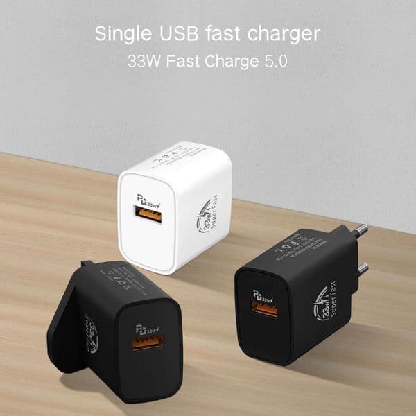 33W Single USB Mobile Phone Charger 5V1A UK Standard Charging Head Small Appliance Adapter