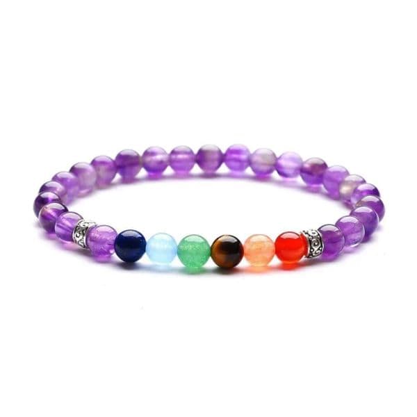 Other Arts And Crafts Beaded 10Pc/Set 7 Chakra Healing Nce 6Mm Beads Bracelet Yoga Life Energy Charm Natural Stone Jewelry Drop Deli Dhrft