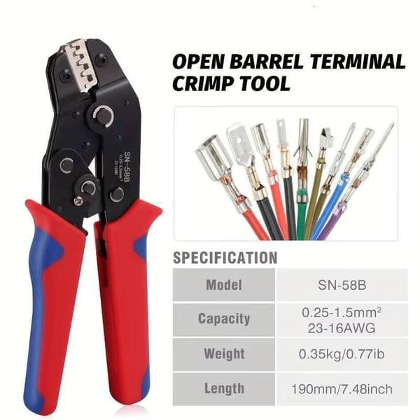 Pliers Dies Interchangeable Terminals Dupont Crimp Hand tools Wire Crimper Crimping Tools Ratcheting Sn-48B Ph2.0 Xh2.5 Jst2.5 Vh3.96