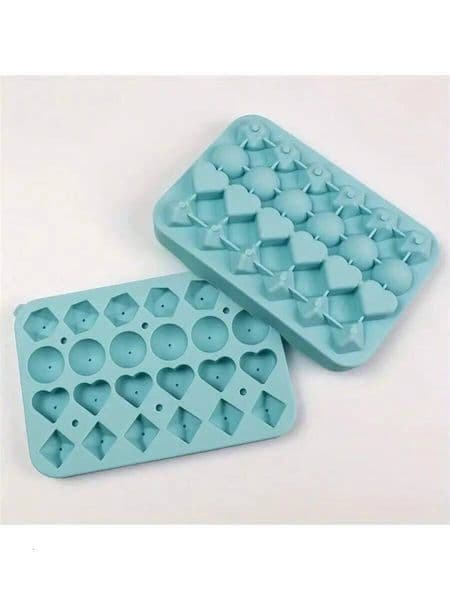 Large Capacity Covered Ball Mold DIY Circular Silicon Cube Tray - Fridge Use cream scooper Ice tray ice maker