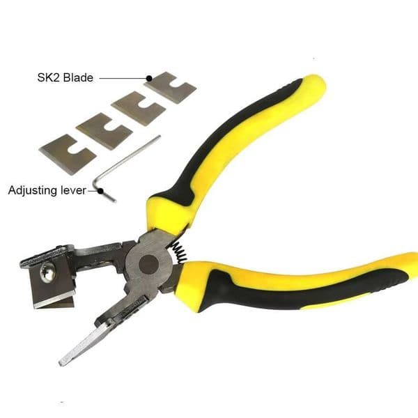 90 Degree V-Shaped Scissors Sealing Strip Plier 7'' Right Angle Rubber Plastic Cutter