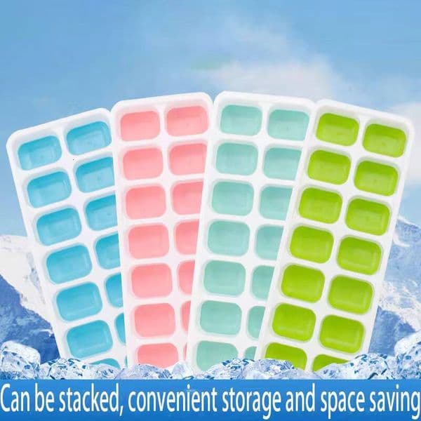 ice maker Silicone 14 boxes to do mold, summer home tray durable non-toxic, with covered ice manufacturing kitchen accessories