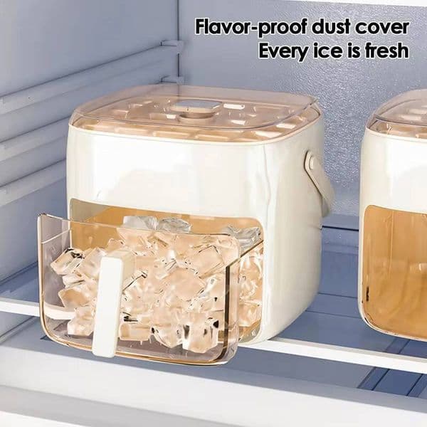 Trays Ice Cubes Tray With Lid Press Non-Stick Iced Bucket Easy Release Kitchen Gadgets For Freezer Home & ice maker