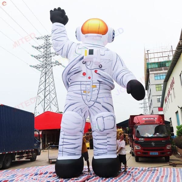Outdoor activities 12m height (40ft) giant inflatable astronaut with led light Large Advertising spaceman Cartoon for sale