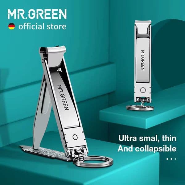 Mr.Green Ultra-Thin Clippers Collapsible Portable Travel Fingernail Nail Scissors Cutter Stainless Steel Manicure Tools