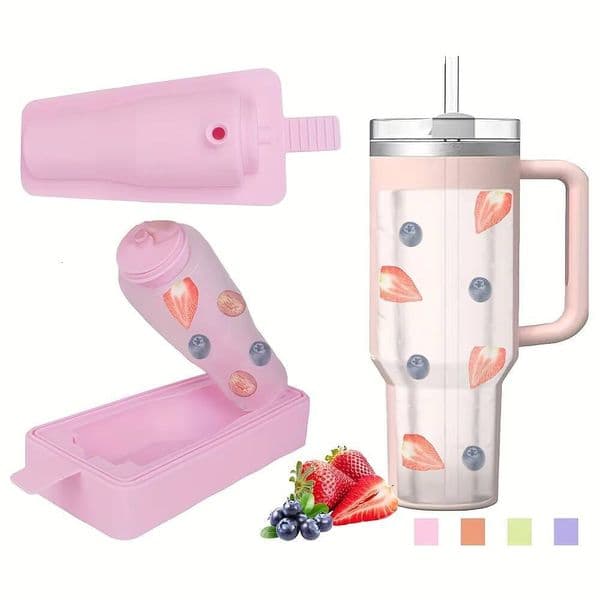 ice maker Silicone Cube for Cup, Large Capacity Easy-Release Bully Tray Compatible with Tumbler Ice cream decoration Mold