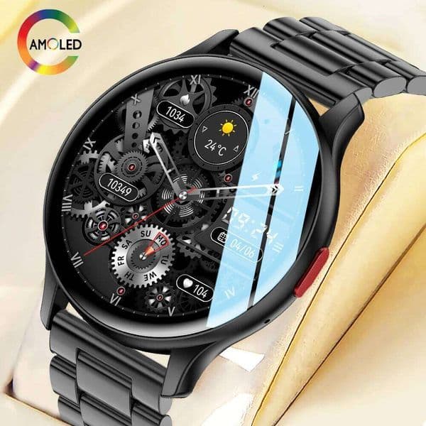 SENBONO New Smart Watch AMOLED Always On Bluetooth Call Fiess Tracker IP68 Waterproof Smartwatch Men Women for Android IOS