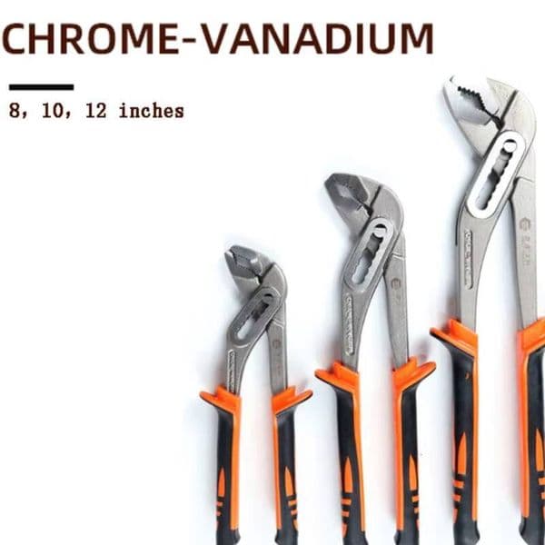 Water Pump Multifunctional Universal Wrench Open Grip Pipe Large-Nosed Hand Plumber Repair Pliers Tools