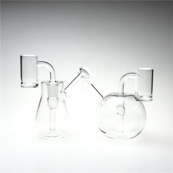 Novice Set Glass Bong Quartz Banger Nail with 3/4.3 Inch 10mm 14mm Female Bongs Water Smoking Pipes