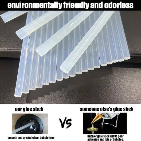 25Pcs High Resistant Ddmydesign 7/11Mm Temperature Set Adhesive Transparent Hot Melt Gun Glue Sticks tues