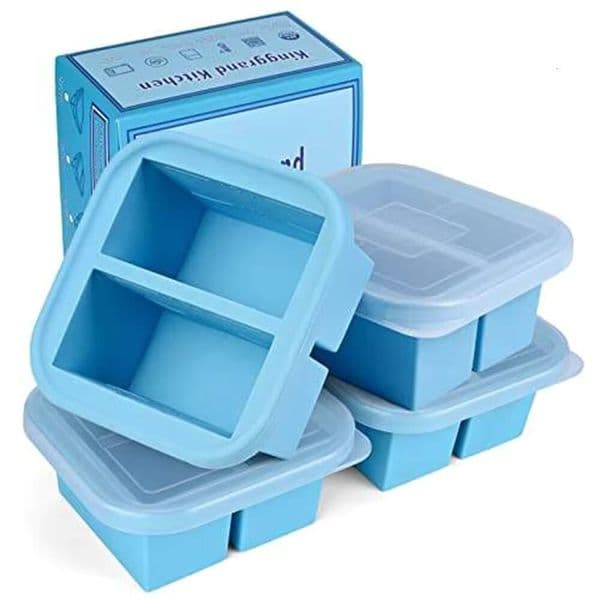 ice maker Soup Ice Frozen Freezer Container 1 Cup Home Kitchen Tools Accessories Mould Molds Cube Tray Maker With Lid 2 Pack