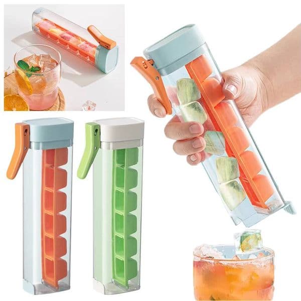 ice maker Mini Tube Mold Easy Push Pop Out Molds Cube Ice Maker Ideal for Sports and Water Bottles