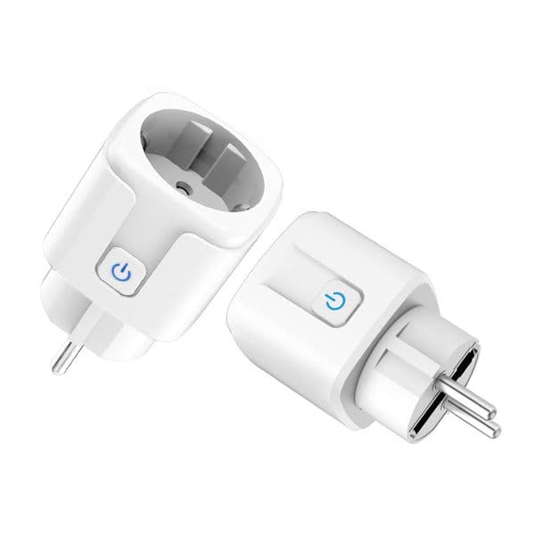 Tuya 16A 20A EU Smart Socket WiFi Smart Plug With Power Monitoring Timing Function Voice Control Alexa Google Assitant