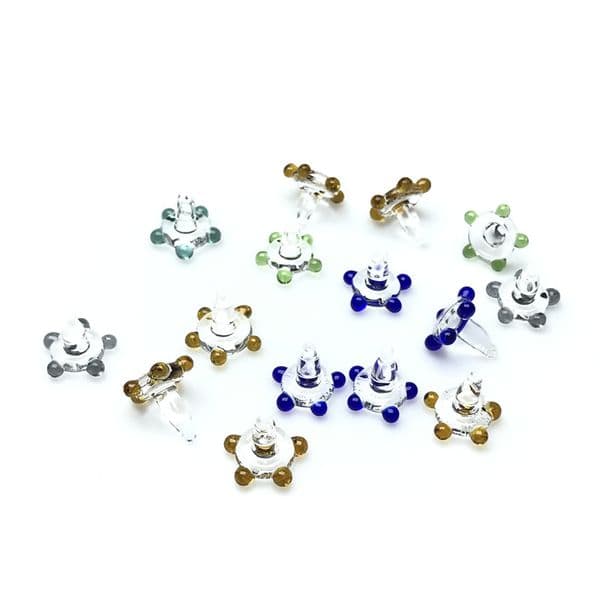 12x13mm Glass Nail Colorful Bong Bowl Holder Filter Screen Thick Pyrex Heady Glass Smoking Pipes