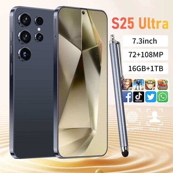 New Model Phone S25Ultra 7.2inch Large Screen 16GB+1TB 4G Smart Overseas — detail 1