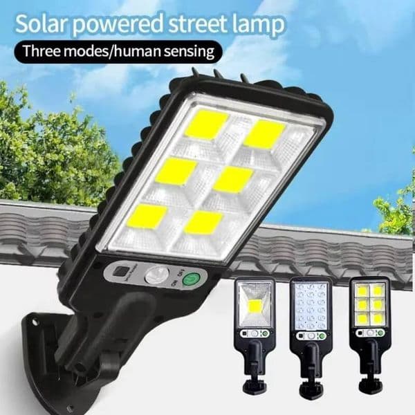 72/108COB Solar Lights Outdoor With 3 Mode Waterproof Motion Sensor Security Lighting LED Wall Street Lamp for Garden Patio Path tues