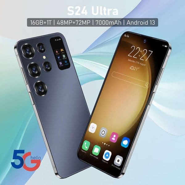 2023 New 7.6inch Android Low-Cost Smartphone Inch 2+16 Mobile Phone S24 Ultra