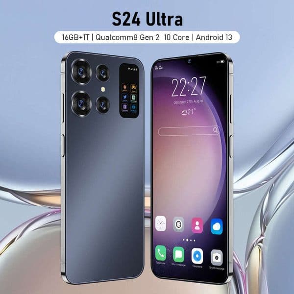 New Mobile Phone S24 5g Sim Dual Standby 16+1TB Android Smartphone
