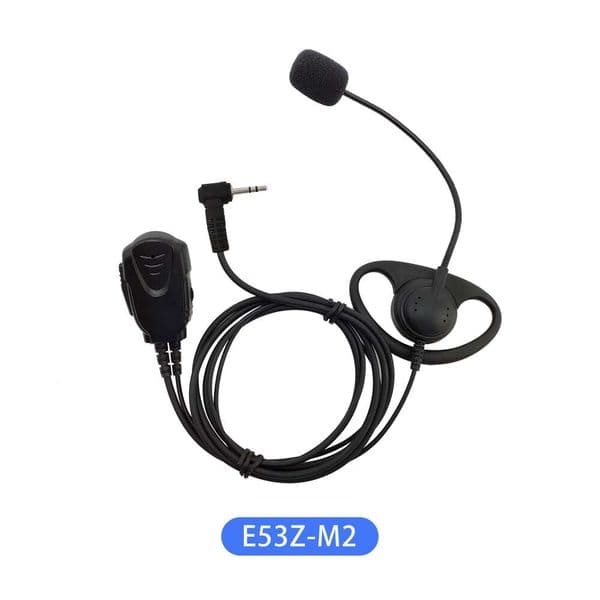 E53Z-M2 D-shaped Ear Hook, with Length Microphone Earphone, Suitable for Motorola Two-way Radio