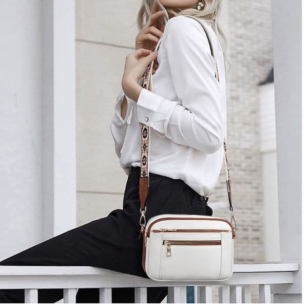 Free Shipping 2025 New Designer Bag Fashion High Quality Shopping Bag Color Blocked Multi Functional PU Adjustable Shoulder Strap Women's Handbag