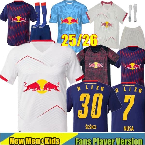 25 26 Leipzig jersey XAVI SIMONS 2025 2026 Soccer Jerseys SESKO RB OLMO SECKO OPENDA LUKEBA GEERTRUIDA HAIDARA NUSA 2024 RBL Football Shirt man kids