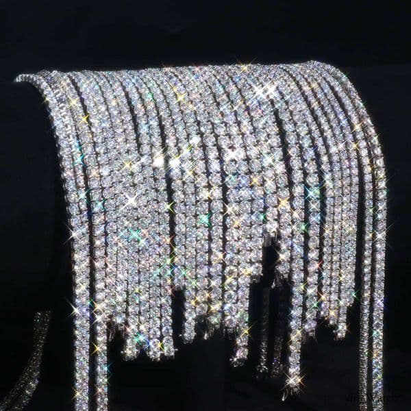 Necklace 3mm 4mm 5mm VVS Iced Out Sier Fine Jewelry Phpite Tennis Chain