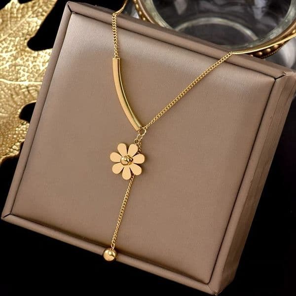 Tassel for Women Elegant High-end Versatile Titanium Steel Non-fading Necklace