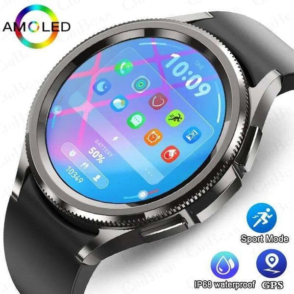 For Galaxy 6 new smart Watch Man 1.43 "AMOLED always displays Bluetooth call Sports Fiess smartwatch 2025