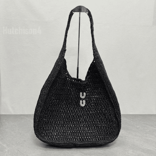 Raffia Bag Designer Beach Tote Bag Women's Woven Shoulder Bag Women's Armpit Pocket High Quality Crossbody Woven Tote Bag Fashion Clutch