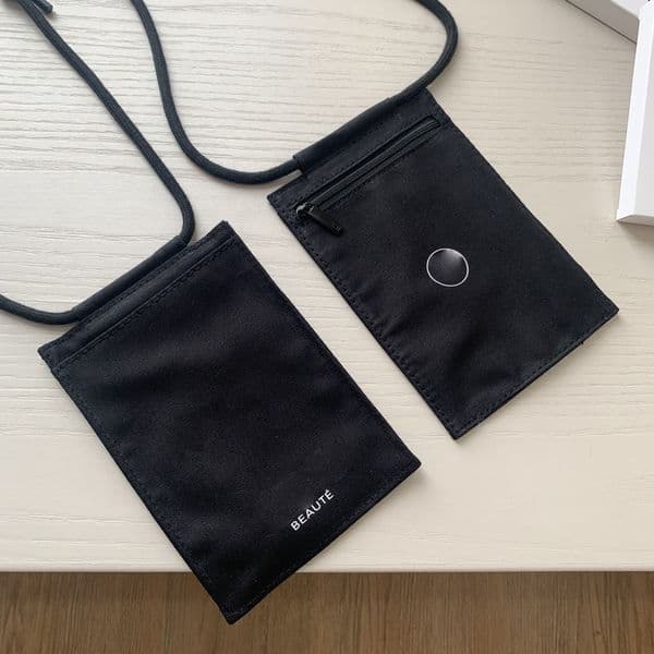 C Canvas passport crossbody mobile phone bag, hanging strap card case, small wallet. Comes with original packaging.