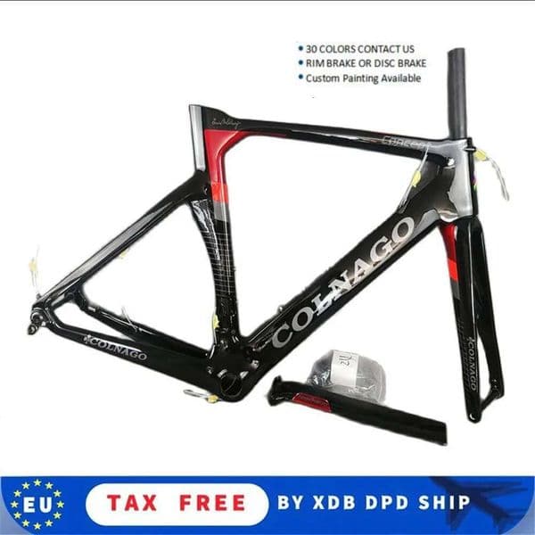 T1000 Disc Brake Black Red Concept Carbon Bicycle Frame Disk Carbon Road Bike Frameset 16 colors