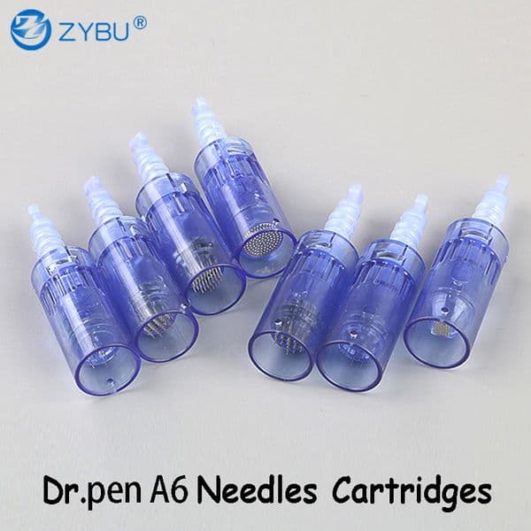 Dr Pen A6 Needle Cartridge Set - Derma pen with Multiple Pin Sizes for Professional Micro Needle Treatment 9 12 24 36 42 Pin Nano 1 3 5 7 PMU Dermapen Skin Care Tips