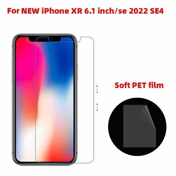 Soft Clear/matte Plastic PET film screen protector Guard for iPhone 7/Iphone 8 SE2 SE2020 7 plus/8 Plus NEW XR 6.1/se 2022 SE4 10pcs