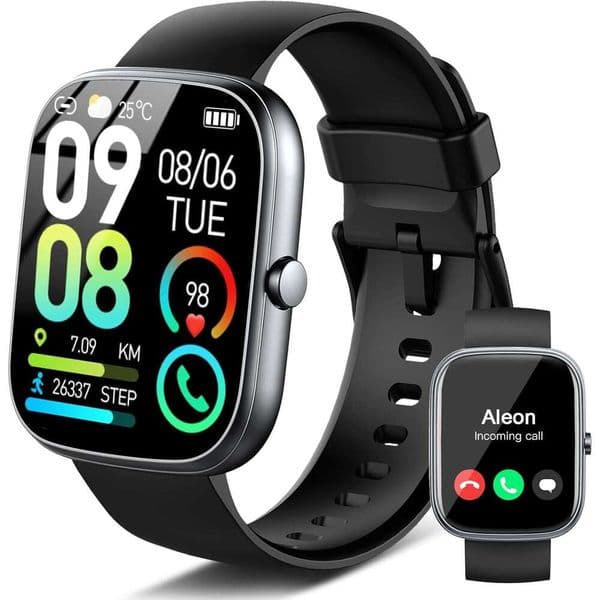 HD Watch 3 Smart Smartwatch Men Women Answer Make Call Fiess Watch Heart Rate Activity Step Sleep Monitor Step Counter IP Waterproof Sport
