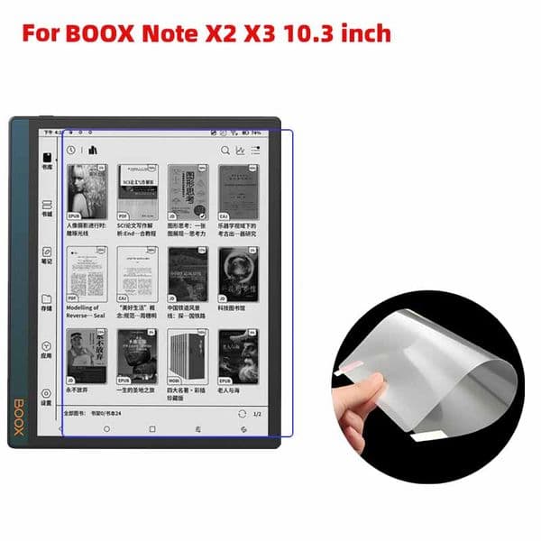 Soft Clear/matte Anti-glare Plastic PET film E-book reader screen protector Guard for BOOX Note X2 X3 10.3 inch 5pcs/lot