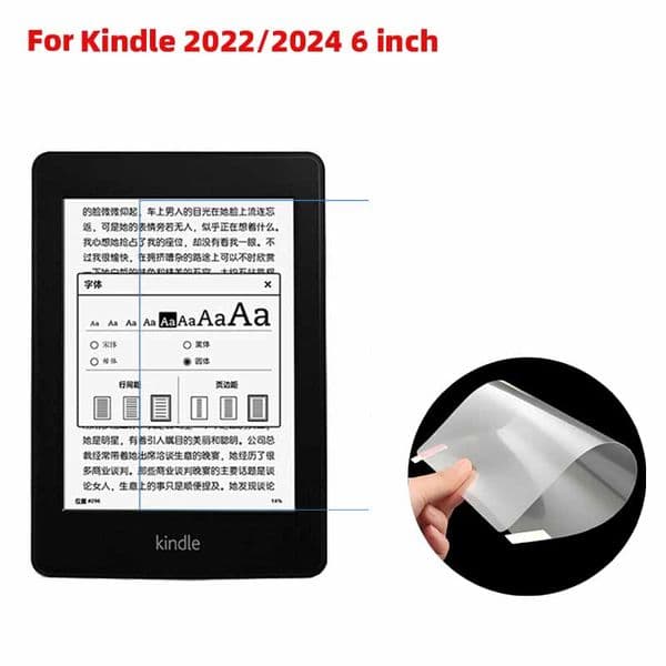 Soft Clear/matte Anti-glare Plastic PET film E-book reader screen protector Guard for Kindle 2022/2024 6 inch 5pcs/lot
