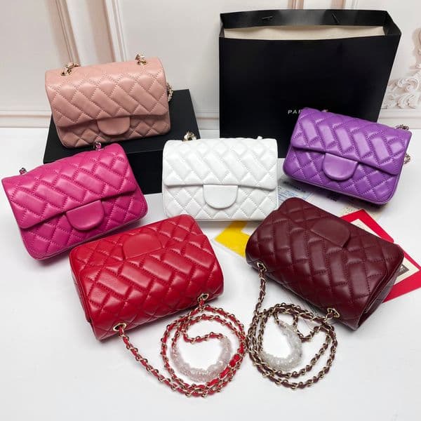 Luxury Designer Bags Women mini Shoulder Chain Bag CF 20cm classic flap bag Sheepskin Quilted Purse Crossbody bag for women Cellphone Bags Korean Style Mini Pouch