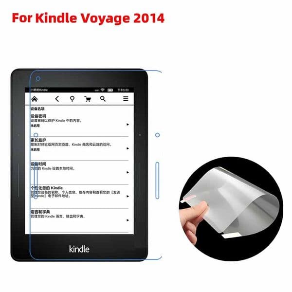 Soft Clear/matte Anti-glare Plastic PET film E-book reader screen protector Guard for Kindle Voyage 2014 5pcs/lot
