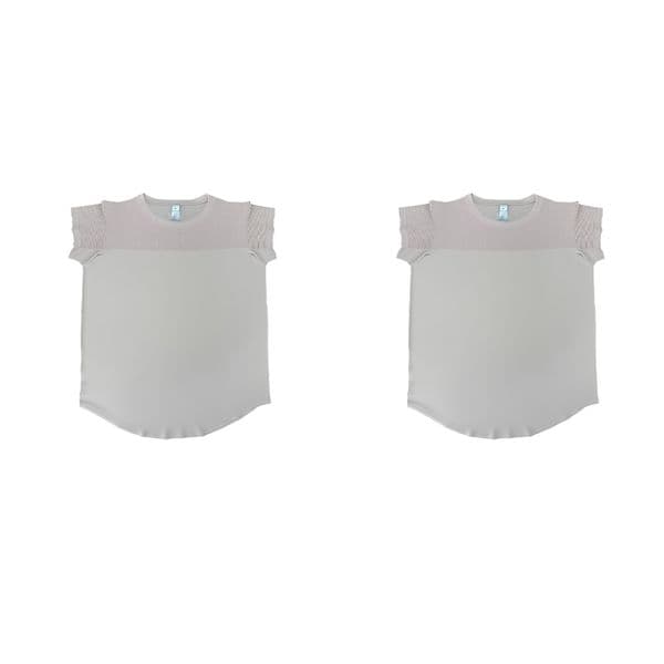 soft and skin friendly super comfortable light pink mesh short sleeved sports top unlocking a new experience of multi scene dressing