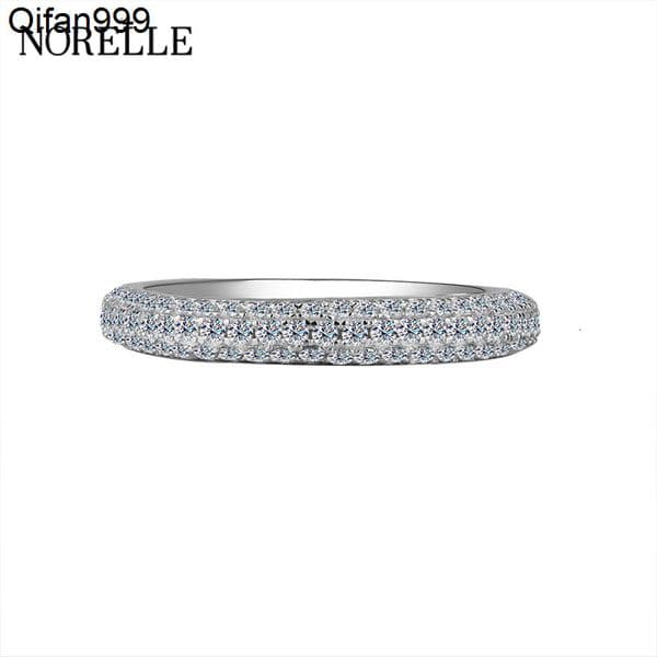 Hot Selling Unisex Minimalist 925 Sterling Silver Wedding Rings High Quality Beautiful Moissanite Rings