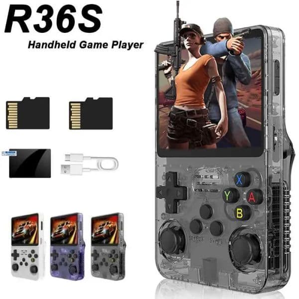 Handheld Game Player R36S Video Game Console 128G Classic Games for Kids Open Source Portable Game Machine Pocket Video Player Z241015
