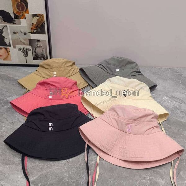 Designer bucket for women fashion geometric pattern wide brim Hats sun prevent bonnet cap outdoor fishing relax beach Unisex hat homme