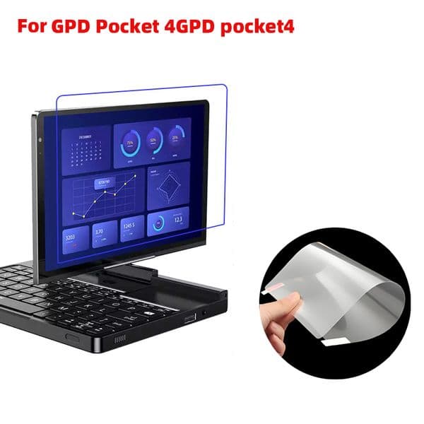 Soft Clear/matte Anti-glare Plastic PET film tablet pc screen protector Guard for GPD Pocket 4GPD pocket4 3pcs/lot