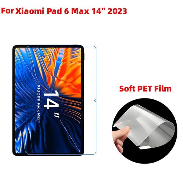Soft Clear Transparent /matte Anti-glare Plastic PET film tablet pc screen protector Guard for Xiaomi Pad 6 Max 14 inch 3pcs/lot