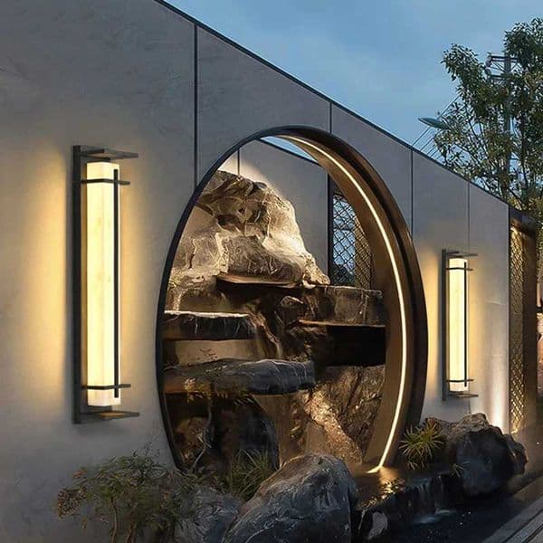 Modern Stainless Steel LED Wall Light Waterproof IP65 85~265V Limited Marble Porch Lamp For Outdoor Street Path Sconce Lighting W250624