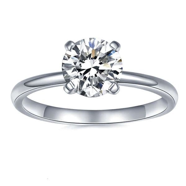 Luxury Rings Designer For Women 925 Sterling Silver Inlaid VVS1 Pass Diamond Tester 1CT Moissanite Ring Engagement Wedding Ring Luxe Jewelry Woman US Size 5-9