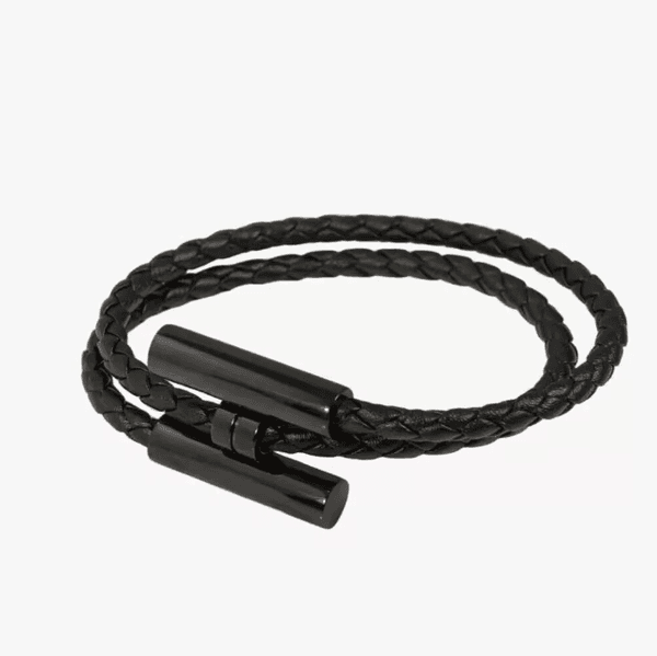 Elegant Unisex Charm Bracelets luxurious Orange Leather Rope Wristband Genuine Leather Braided Hand Rope Bracelet Youth Chain Designer Jewelry Women Bracelets